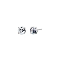 Solitaire Stud Earring 14K - 14k white gold