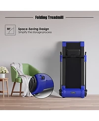 Gymax Folding 2.25HP Electric Treadmill Running Machine w/ Led Display