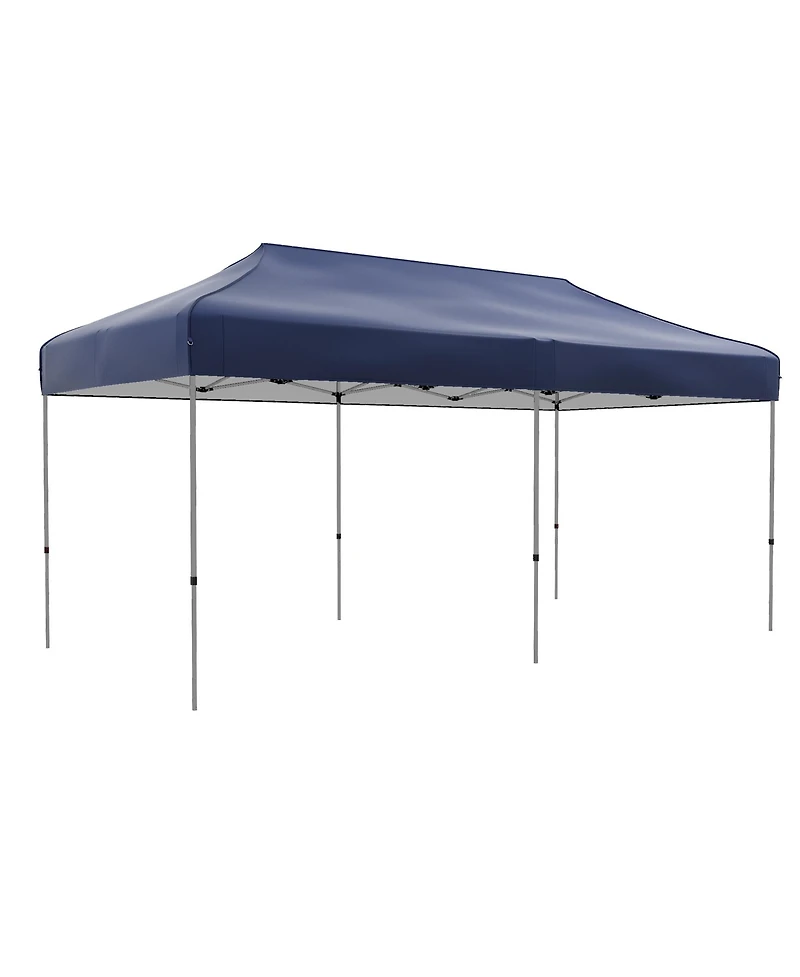 Outsunny 10' x 20' Pop Up Canopy Tent, Height Adjustable