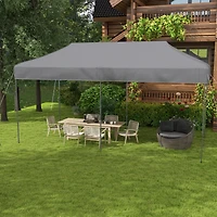 Outsunny 10' x 20' Pop Up Canopy Tent, Height Adjustable