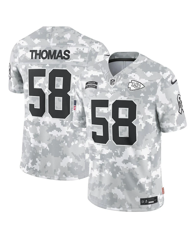 Nike Men's Derrick Thomas Arctic Camo Kansas City Chiefs 2024 Salute to Service Retired Player Limited Jersey