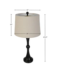 Lavish Home 27.17" Usb Charging Led Table Lamp Set