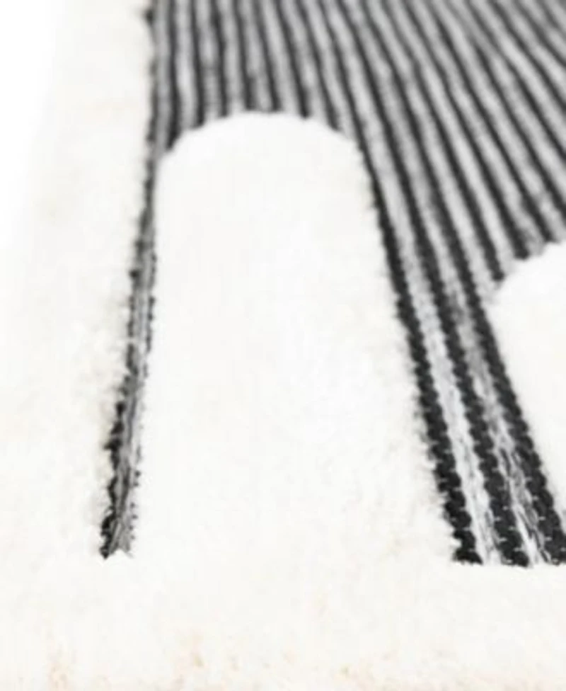 Bayshore Home Textured Tones Strings Rug Collection