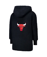 Jill Martin Men's and Women's The Best Lounger World Chicago Bulls Oversized Open-Front Hoodie Sweater