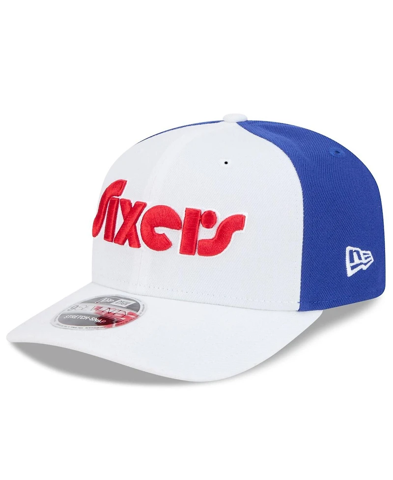 New Era Men's White Philadelphia 76ers 2024/25 City Edition 9SEVENTY Stretch-Snap Hat