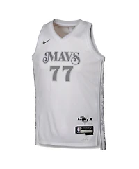 Nike Big Boys and Girls Luka Doncic White Dallas Mavericks 2024/25 Swingman Player Jersey - City Edition