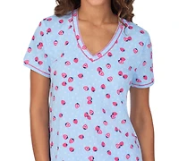 Cuddl Duds Women's 2-Pc. Cropped Short-Sleeve Pajama Set