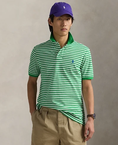 Polo Ralph Lauren Men's Classic-Fit Striped Mesh Polo Shirt