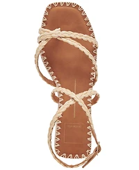 Dolce Vita Women's Brinn Ankle-Strap Strappy Whipstitch Block-Heel Sandals