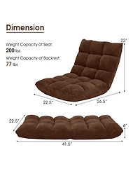 Gouun Adjustable 14-position Cushioned Floor Chair