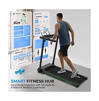 SereneLife 2.5 Hp Foldable Motorized Treadmill with Led Display