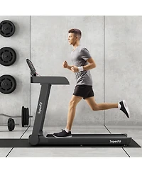 Gymax 2.25HP Electric Motorized Running Machine Treadmill w/ Led Display App Control