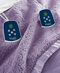 Shavel Reversible Micro Flannel to Sherpa Electric Blanket