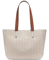 Calvin Klein Audrey Signature Medium Tote Bag