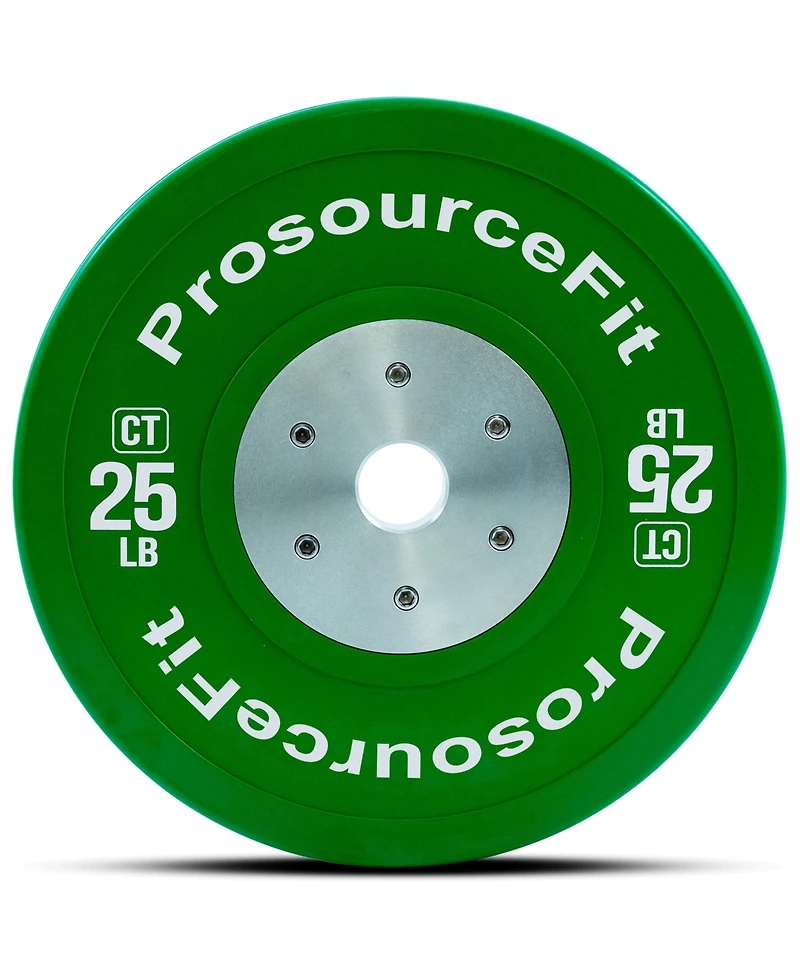 ProsourceFit Color Training Bumper Plate 25 lb, Green
