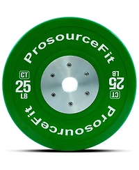 ProsourceFit Color Training Bumper Plate 25 lb, Green