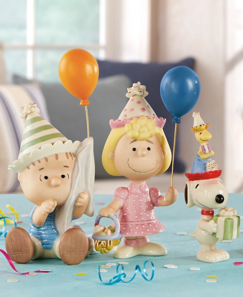 Lenox Peanuts 6 Pc. Birthday Party Porcelain Figurine Set
