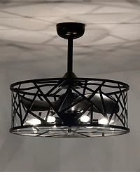 Home Accessories 24.4" Leyton Indoor Ceiling Fan with Light Kit and Remote