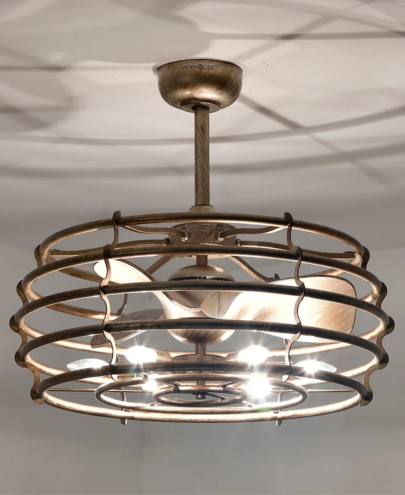Home Accessories 26" Baakir 6-Light Indoor Ceiling Fan with Light Kit and Remote