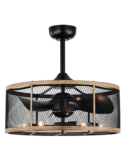 Home Accessories 24" Merdan Indoor Ceiling Fan with Light Kit and Remote