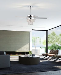 Home Accessories 52" Caderina 4-Light Indoor Ceiling Fan with Light Kit and Remote
