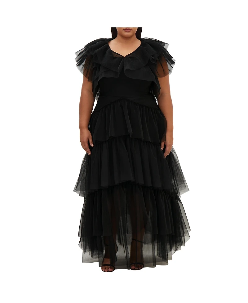 City Chic Plus Tulle Sweetheart Jacket