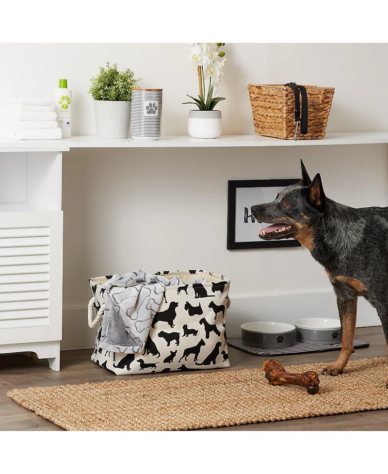 Bone Dry Dog Show Pet Storage Bin with Rope Handles