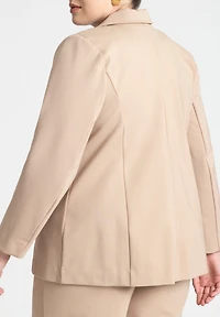 Eloquii Women's Plus The Ultimate Stretch Long One Button Blazer