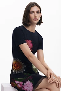Desigual Women's Short dress with combined flowers