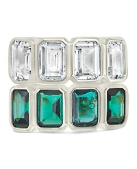Sterling Forever Harlen Bezel Cubic Zirconia Statement Ring