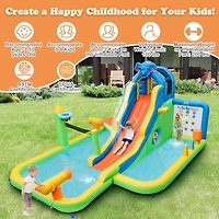 Inflatable Water Slide Giant Water Park for Kids Backyard Fun with 950W Blower