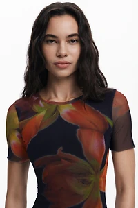 Desigual Women's Tulle flower dress