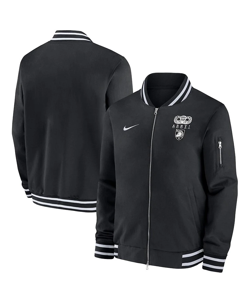 Nike Men's Black Army Black Knights 2024 Rivalry Collection Full-Zip Bomber Jacket