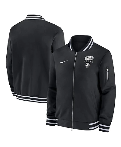 Nike Men's Black Army Black Knights 2024 Rivalry Collection Full-Zip Bomber Jacket