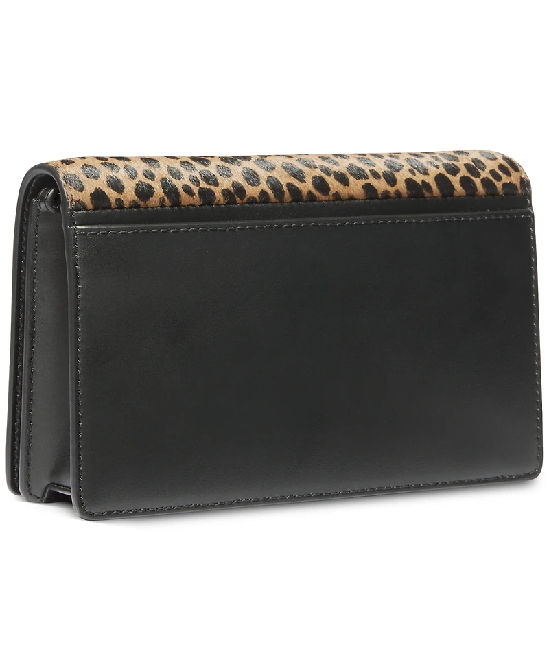 Michael Michael Kors Jet Set Small Calf Hair Flap Chain Crossbody