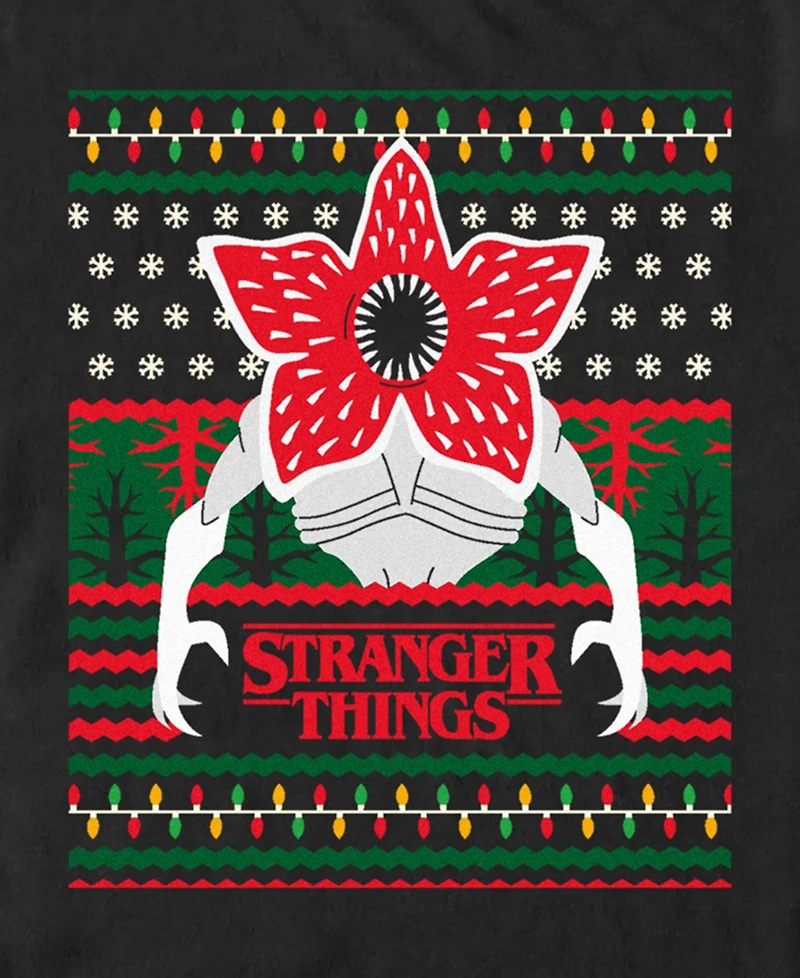 Fifth Sun Men's Demogorgon Ugly Christmas Short Sleeve T-Shirt