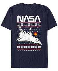 Fifth Sun Men's Nasa Shuttle Xmas Short Sleeve T-Shirt