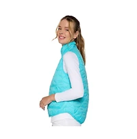 G Lifestyle Clothing Women's Double Zip Padded Vest