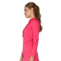 G Lifestyle Clothing Women's G Lifestyle Long Sleeve Double Ruffle Top
