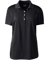 Lands' End Plus Short Sleeve Solid Active Polo
