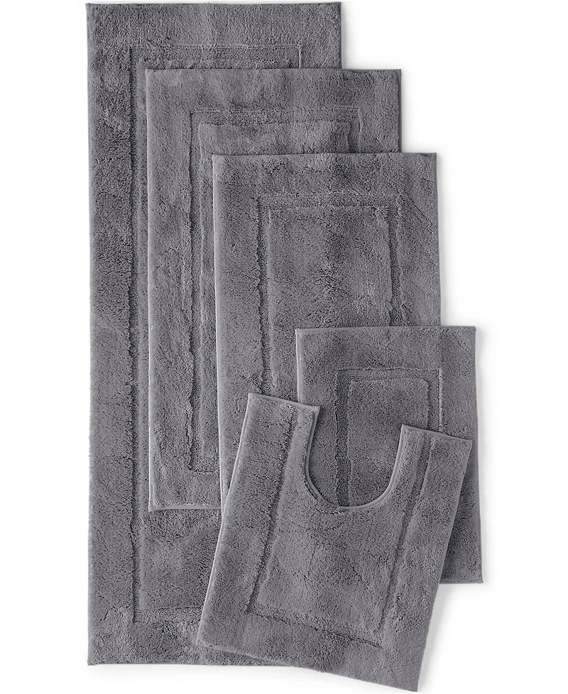 Lands' End Cotton Non-skid Double Sink Bath Rug 23x59