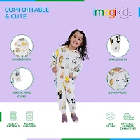 Bluey Toddler Girls Fleece Zip Up Coverall