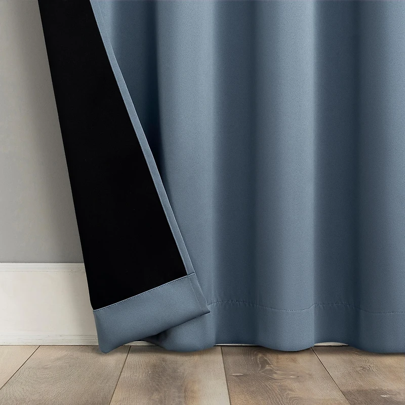 Oslo Theater Grade Extreme 100% Blackout Rod Pocket Curtain Panel