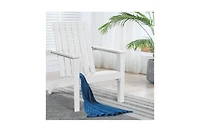 Slickblue Indoor/Outdoor Acacia Wood Adirondack Lounge Armchair Durable and Comfortable Seating