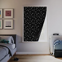 Sun Zero Lights Out Stars Starry Night Portable Travel 100% Blackout Rod Pocket Curtain Panel