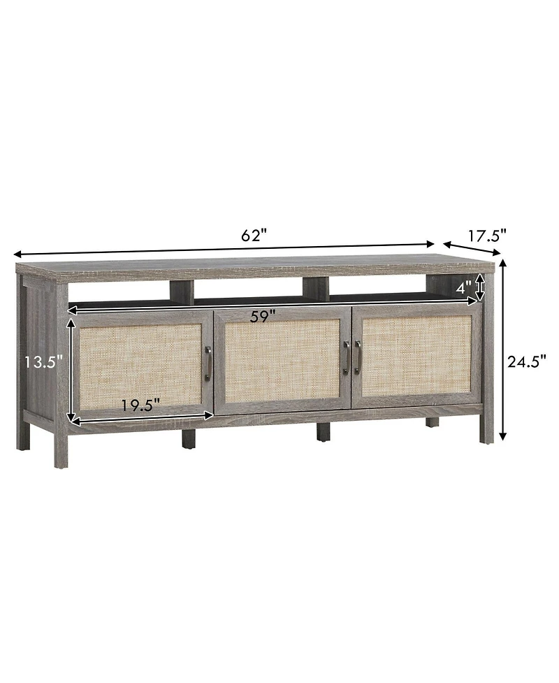 Gouun Universal Tv Stand Entertainment Media Center for Tv's up to 65 Inch