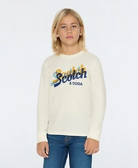 Scotch & Soda Big Boys Long Sleeve Thermal Graphic Tee