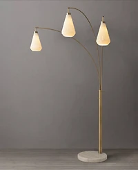 Nova of California Concord 85" 3 Light Switch Arc Floor Lamp
