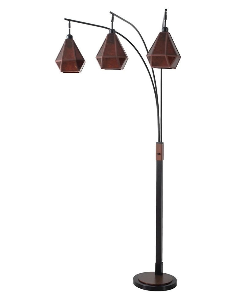 Nova of California Artifact 86" 3 Light Switch Arc Floor Lamp