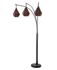 Nova of California Artifact 86" 3 Light Switch Arc Floor Lamp